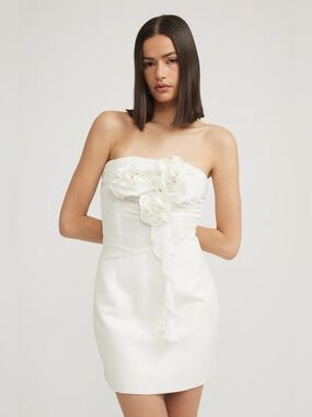 Tojha | NWT Loral Dress in White XL/AU 14/US 10